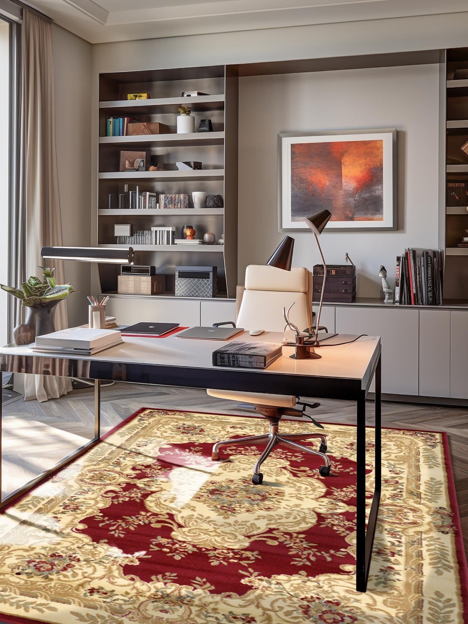 Red 7' 1 x 10' Versailles Rectangle Area Rug