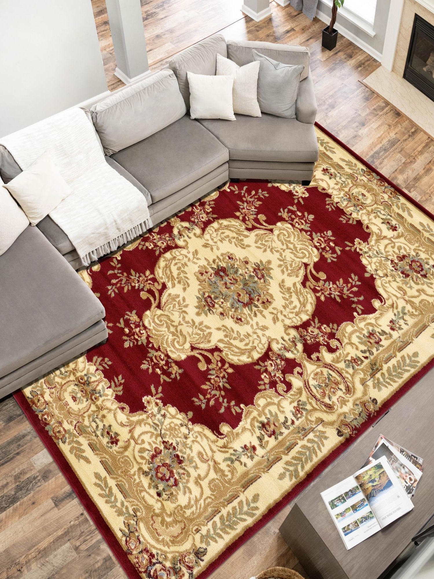 Red 3' 1 x 5' 3 Versailles Rectangle Area Rug