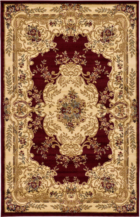 Red 5' 3 x 8' Versailles Rectangle Area Rug