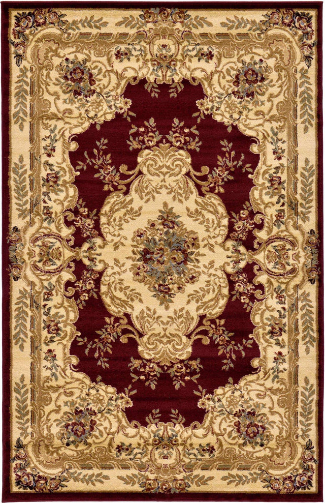 Red 5' 3 x 8' Versailles Rectangle Area Rug