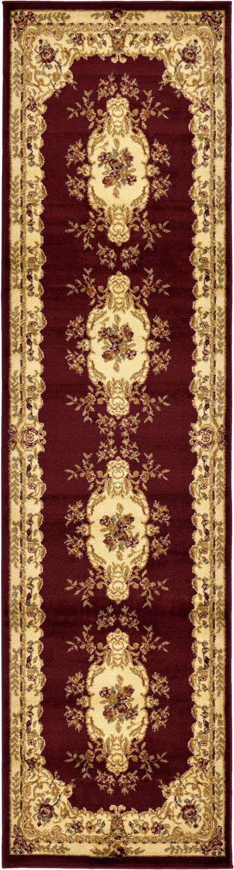 Red 2' 7 x 10' Versailles Runner Area Rug