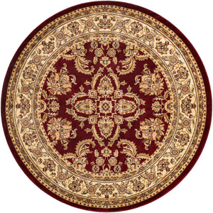 Red 7' 10 x 7' 10 Voyage Round Area Rug