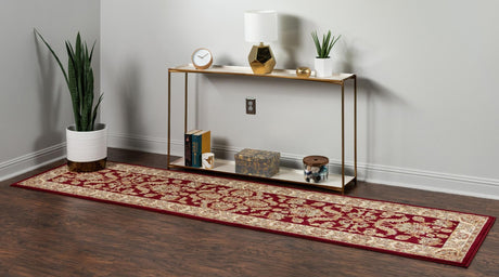 Red 2' 7 x 10' Voyage Runner Area Rug Persian Inspired Classic Traditional Design Durable Carpet Mat for Home Interior Design for Sale at Rug Engine