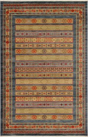 Blue 10' 6 x 16' 5 Fars Rectangle Area Rug 100% Polypropylene Unique Traditional Carpet for Classical Living, Dining Room & Office Spaces for Sale at Rug Engine