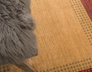 Tan 8' x 8' Fars Round Area Rug 100% Polypropylene Unique Traditional Carpet for Classical Living, Dining Room & Office Spaces for Sale at Rug Engine