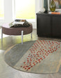 Blue 3' 1 x 3' 1 Fars Round Area Rug 100% Polypropylene Unique Traditional Carpet for Classical Living, Dining Room & Office Spaces for Sale at Rug Engine