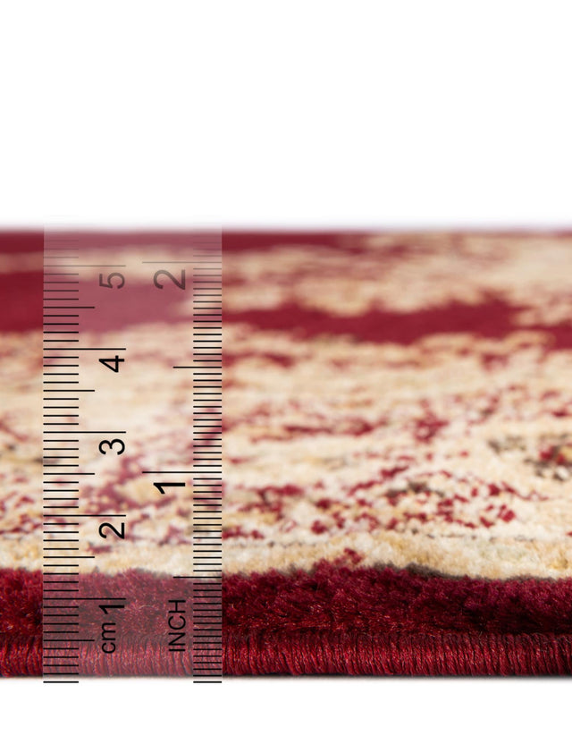 Red 8' x 8' Versailles Round Rug