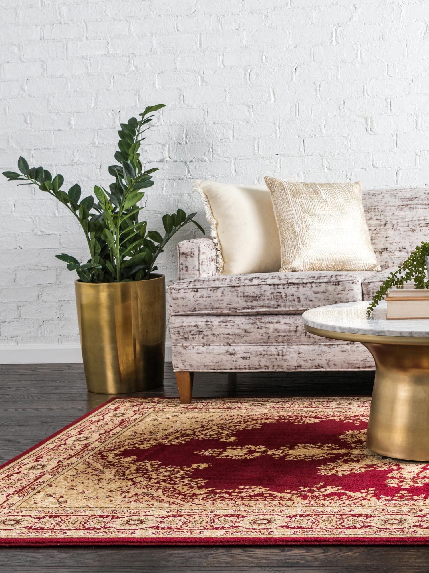 Red 10' 6 x 16' 5 Versailles Rectangle Area Rug