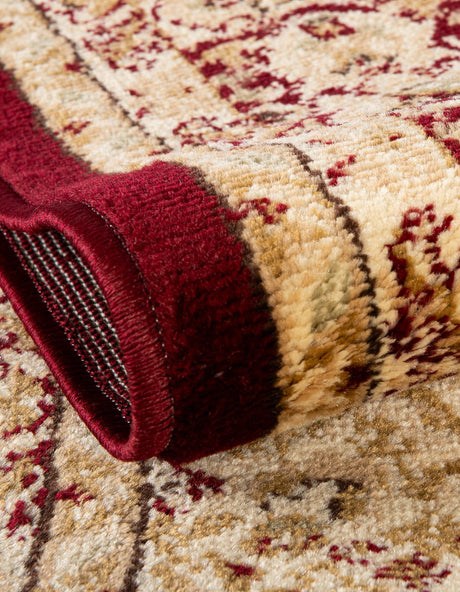 Red 10' 6 x 16' 5 Versailles Rectangle Area Rug Classic Traditional Motif Indoor Carpet for Hallways, Dining Rooms, Bedrooms, Living Room, Office for Sale at Rug Engine