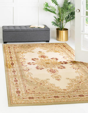 Cream 10' 6 x 16' 5 Versailles Rectangle Area Rug