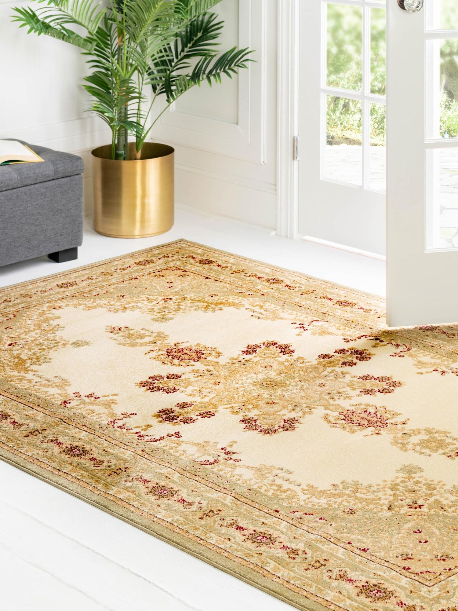 Cream 2' 2 x 3' 1 Versailles Rectangle Area Rug