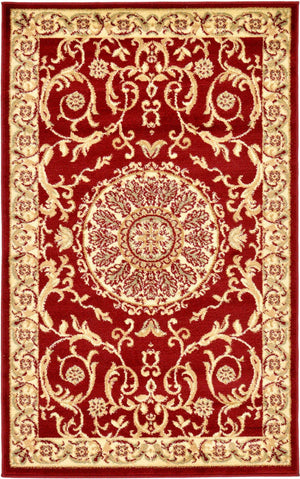 Red 3' 1 x 5' 3 Versailles Rectangle Rug