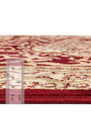 Red 8' x 8' Versailles Round Rug