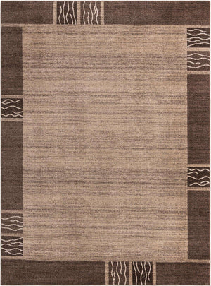 Dark Beige 9' x 12' Del Mar Rectangle Area Rug 100% Polypropylene Easy Clean Stain Resistant Vivid Modern Carpet Mat for Home Decor Interior Designing for Sale at Rug Engine