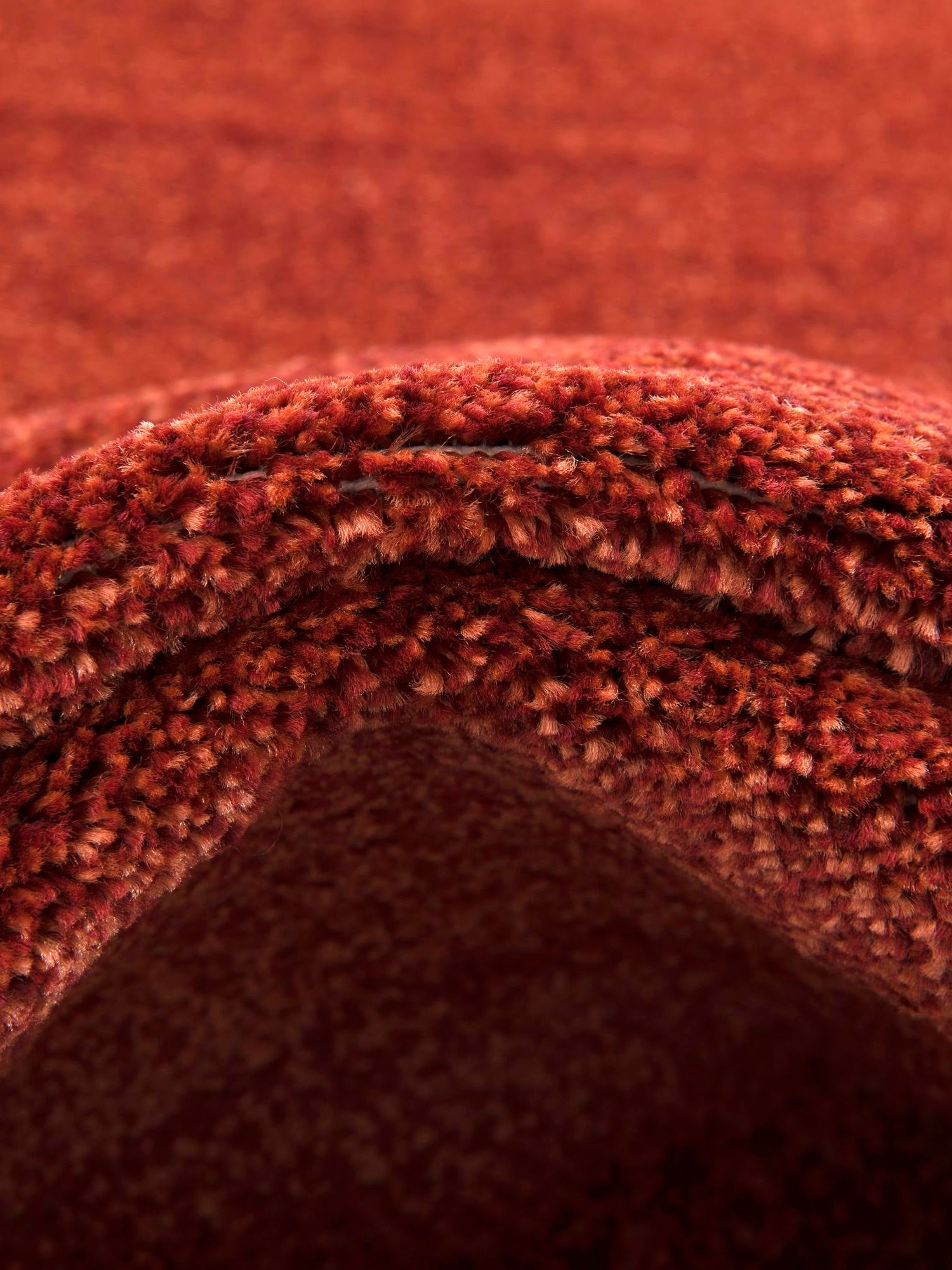 Terracotta 7' 10 x 7' 10 Del Mar Round Area Rug 100% Polypropylene Easy Clean Stain Resistant Vivid Modern Carpet Mat for Home Decor Interior Designing for Sale at Rug Engine
