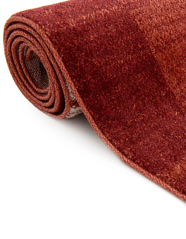 Terracotta 6' 1 x 6' 1 Del Mar Round Area Rug 100% Polypropylene Easy Clean Stain Resistant Vivid Modern Carpet Mat for Home Decor Interior Designing for Sale at Rug Engine