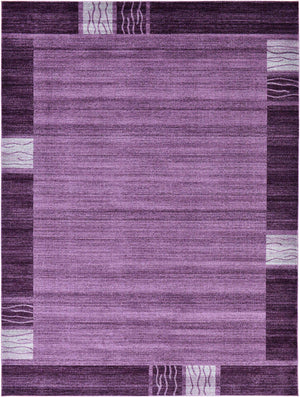 Violet 9' x 12' Del Mar Rectangle Area Rug 100% Polypropylene Easy Clean Stain Resistant Vivid Modern Carpet Mat for Home Decor Interior Designing for Sale at Rug Engine
