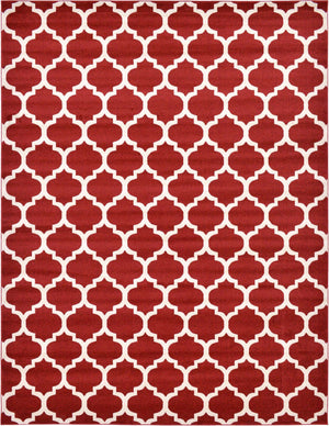 Dark Terracotta 10' x 13' 1 Trellis Rectangle Area Rug