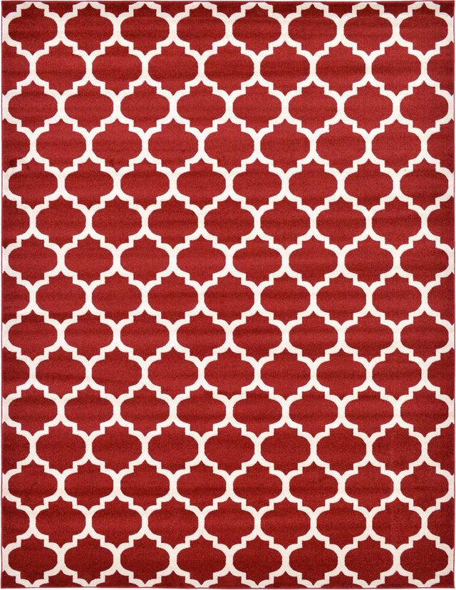 Dark Terracotta 10' x 13' 1 Trellis Rectangle Area Rug