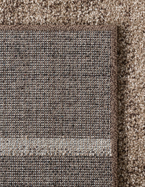 Dark Beige 2' 7 x 10' Del Mar Runner Area Rug 100% Polypropylene Easy Clean Stain Resistant Vivid Modern Carpet Mat for Home Decor Interior Designing for Sale at Rug Engine