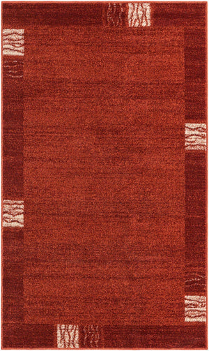 Terracotta 3' 1 x 5' 3 Del Mar Rectangle Area Rug 100% Polypropylene Easy Clean Stain Resistant Vivid Modern Carpet Mat for Home Decor Interior Designing for Sale at Rug Engine