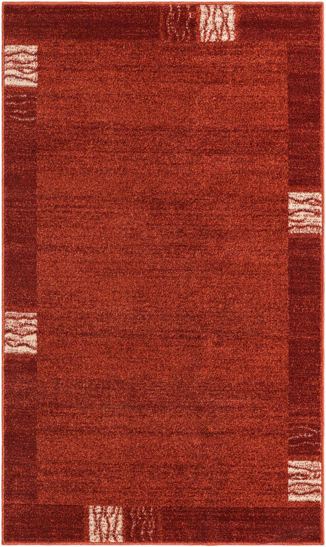 Terracotta 3' 1 x 5' 3 Del Mar Rectangle Area Rug 100% Polypropylene Easy Clean Stain Resistant Vivid Modern Carpet Mat for Home Decor Interior Designing for Sale at Rug Engine