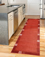Terracotta 2' 7 x 10' Del Mar Runner Area Rug 100% Polypropylene Easy Clean Stain Resistant Vivid Modern Carpet Mat for Home Decor Interior Designing for Sale at Rug Engine
