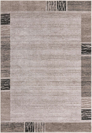 Light Gray 7' 1 x 10' Del Mar Rectangle Area Rug 100% Polypropylene Easy Clean Stain Resistant Vivid Modern Carpet Mat for Home Decor Interior Designing for Sale at Rug Engine