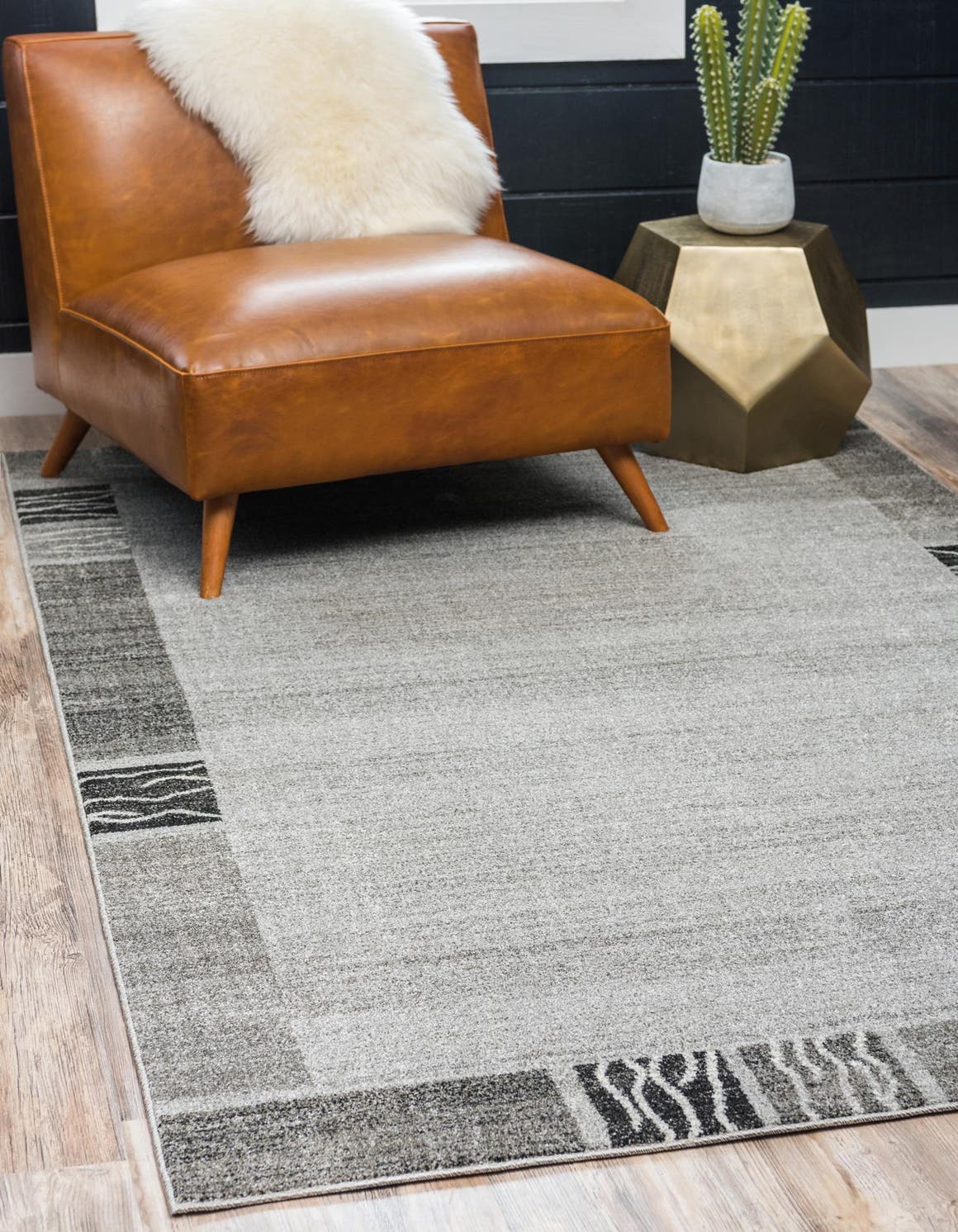 Light Gray 9' x 12' Del Mar Rectangle Area Rug 100% Polypropylene Easy Clean Stain Resistant Vivid Modern Carpet Mat for Home Decor Interior Designing for Sale at Rug Engine