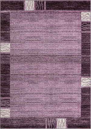 Violet 7' 1 x 10' Del Mar Rectangle Area Rug 100% Polypropylene Easy Clean Stain Resistant Vivid Modern Carpet Mat for Home Decor Interior Designing for Sale at Rug Engine