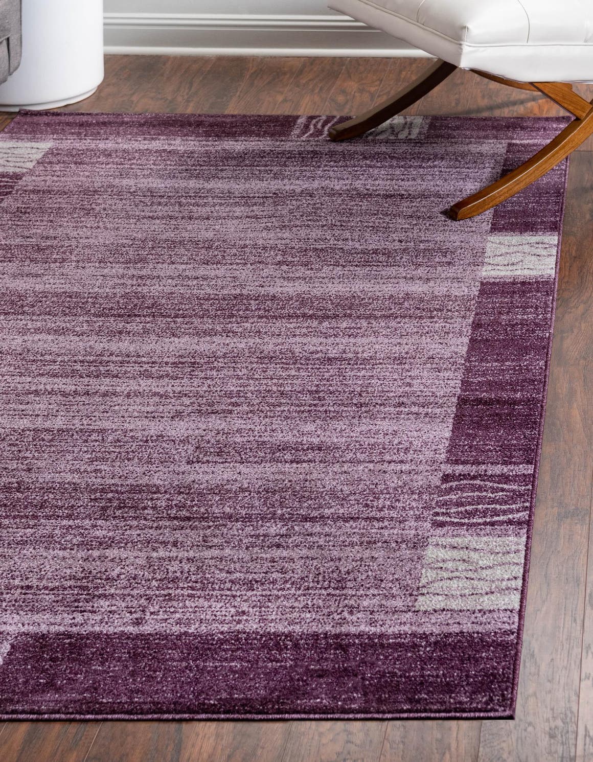 Violet 4' 1 x 6' 1 Del Mar Rectangle Area Rug 100% Polypropylene Easy Clean Stain Resistant Vivid Modern Carpet Mat for Home Decor Interior Designing for Sale at Rug Engine
