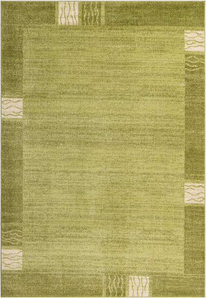 Light Green 7' 1 x 10' Del Mar Rectangle Area Rug 100% Polypropylene Easy Clean Stain Resistant Vivid Modern Carpet Mat for Home Decor Interior Designing for Sale at Rug Engine