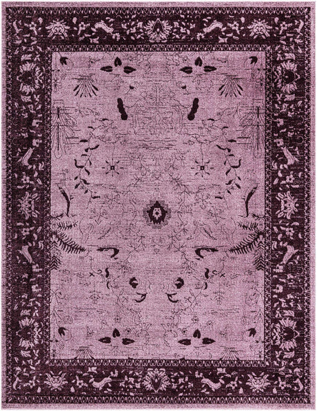Purple 10' x 13' 1 La Jolla Rectangle Area Rug 100% Polypropylene Traditional Pattern Easy Clean Carpet for Living, Dining, Bedroom, Office for Sale at Rug Engine