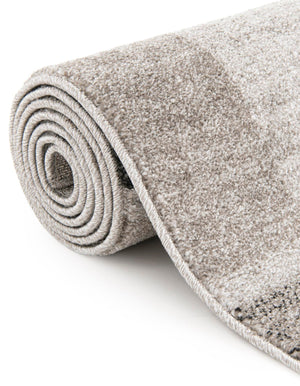 Light Gray 7' 10 x 7' 10 Del Mar Round Area Rug 100% Polypropylene Easy Clean Stain Resistant Vivid Modern Carpet Mat for Home Decor Interior Designing for Sale at Rug Engine