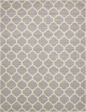 Light Gray 10' x 13' 1 Trellis Rectangle Area Rug