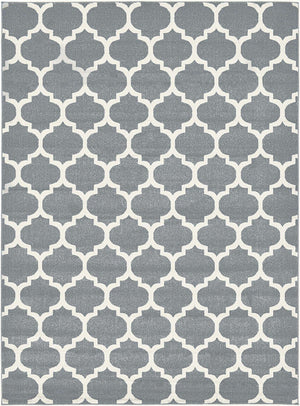 Dark Gray 8' x 11' Trellis Rectangle Rug