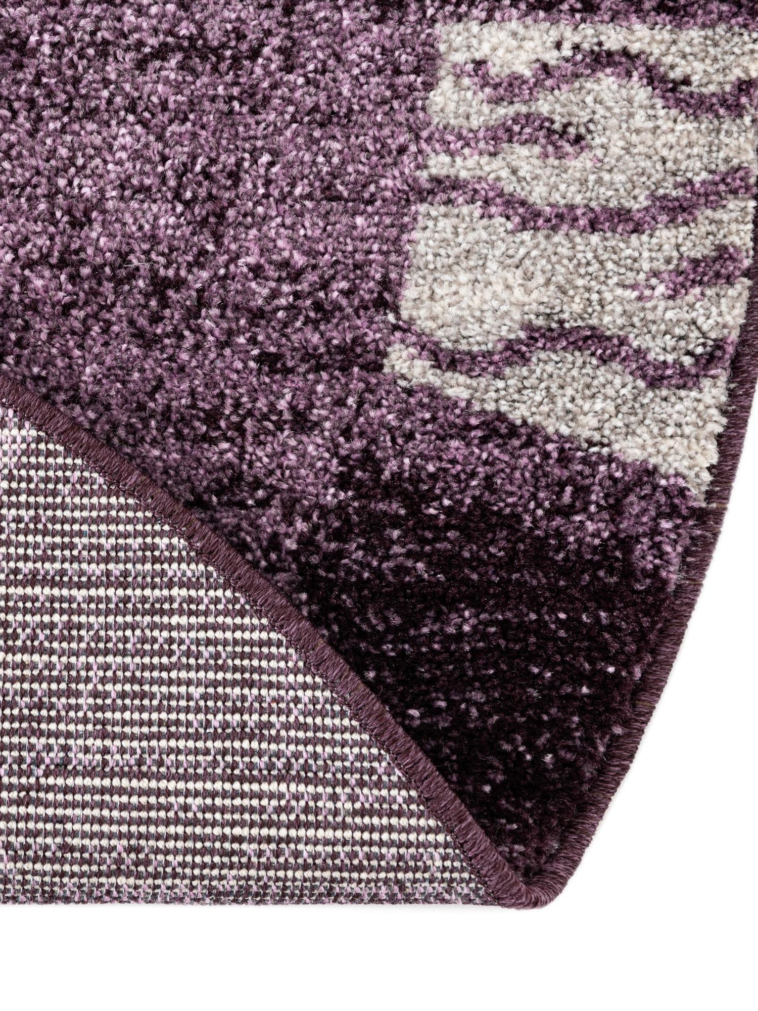 Violet 6' 1 x 6' 1 Del Mar Round Area Rug 100% Polypropylene Easy Clean Stain Resistant Vivid Modern Carpet Mat for Home Decor Interior Designing for Sale at Rug Engine