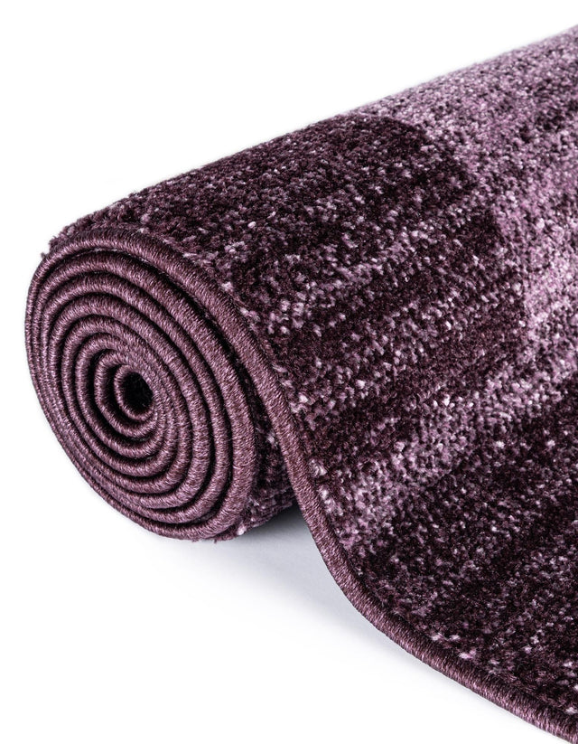 Violet 4' 1 x 4' 1 Del Mar Round Area Rug 100% Polypropylene Easy Clean Stain Resistant Vivid Modern Carpet Mat for Home Decor Interior Designing for Sale at Rug Engine