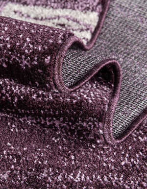 Violet 4' 1 x 4' 1 Del Mar Round Area Rug 100% Polypropylene Easy Clean Stain Resistant Vivid Modern Carpet Mat for Home Decor Interior Designing for Sale at Rug Engine
