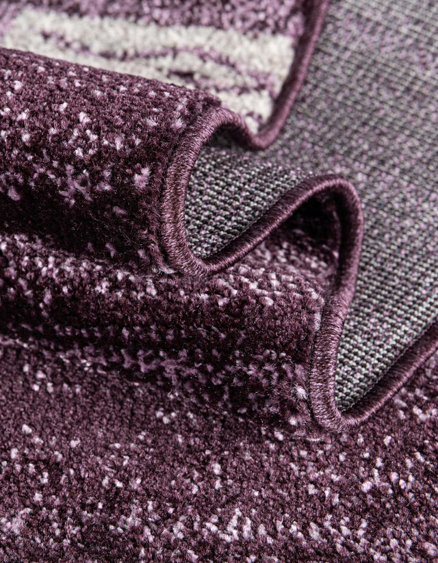 Violet 4' 1 x 4' 1 Del Mar Round Area Rug 100% Polypropylene Easy Clean Stain Resistant Vivid Modern Carpet Mat for Home Decor Interior Designing for Sale at Rug Engine