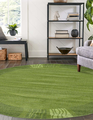 Light Green 7' 10 x 7' 10 Del Mar Round Area Rug 100% Polypropylene Easy Clean Stain Resistant Vivid Modern Carpet Mat for Home Decor Interior Designing for Sale at Rug Engine
