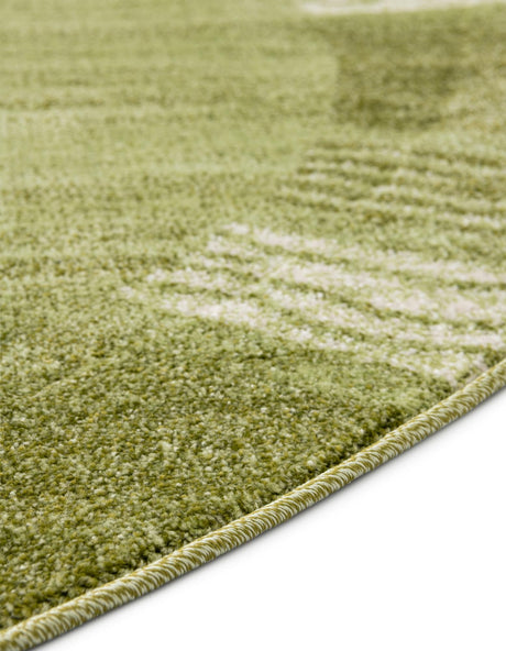 Light Green 6' 1 x 6' 1 Del Mar Round Area Rug 100% Polypropylene Easy Clean Stain Resistant Vivid Modern Carpet Mat for Home Decor Interior Designing for Sale at Rug Engine