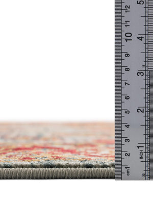 Light Blue 5' 1 x 5' 1 Sahand Round Area Rug Affordable Easy Clean Traditional Design Durable Carpet for Home Interior Design Living Room Dining Office for Sale at Rug Engine