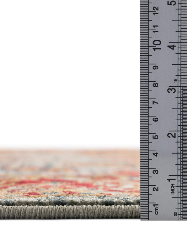Light Blue 5' 1 x 5' 1 Sahand Round Area Rug Affordable Easy Clean Traditional Design Durable Carpet for Home Interior Design Living Room Dining Office for Sale at Rug Engine