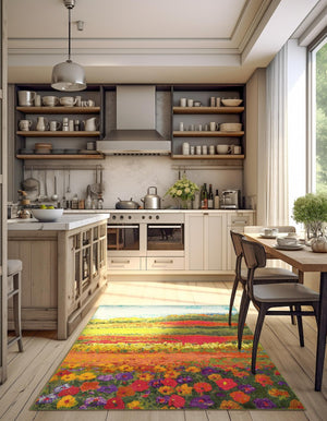 Multicolor 3' 3 x 5' 3 Estrella Rectangle Rug