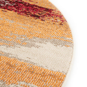 Orange 8' x 8' Estrella Round Rug