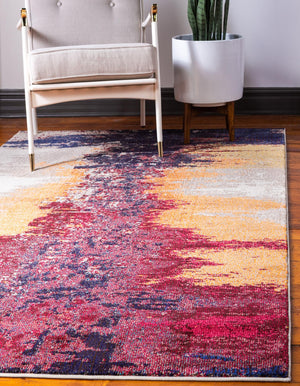 Orange 3' 3 x 5' 3 Estrella Rectangle Rug