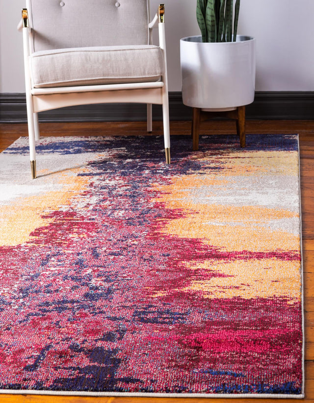 Orange 3' 3 x 5' 3 Estrella Rectangle Rug