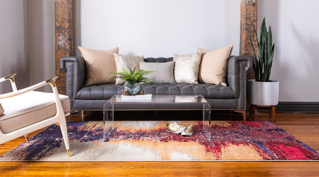 Orange 3' 3 x 5' 3 Estrella Rectangle Rug