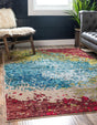 Blue 3' 3 x 5' 3 Estrella Rectangle Rug